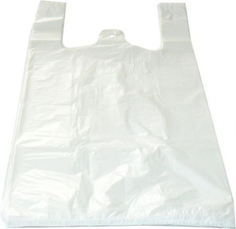 Taška mikroten 10kg 100ks bílá - Úklidové a ochranné pomůcky Obalový materiál Mikrotenové tašky
